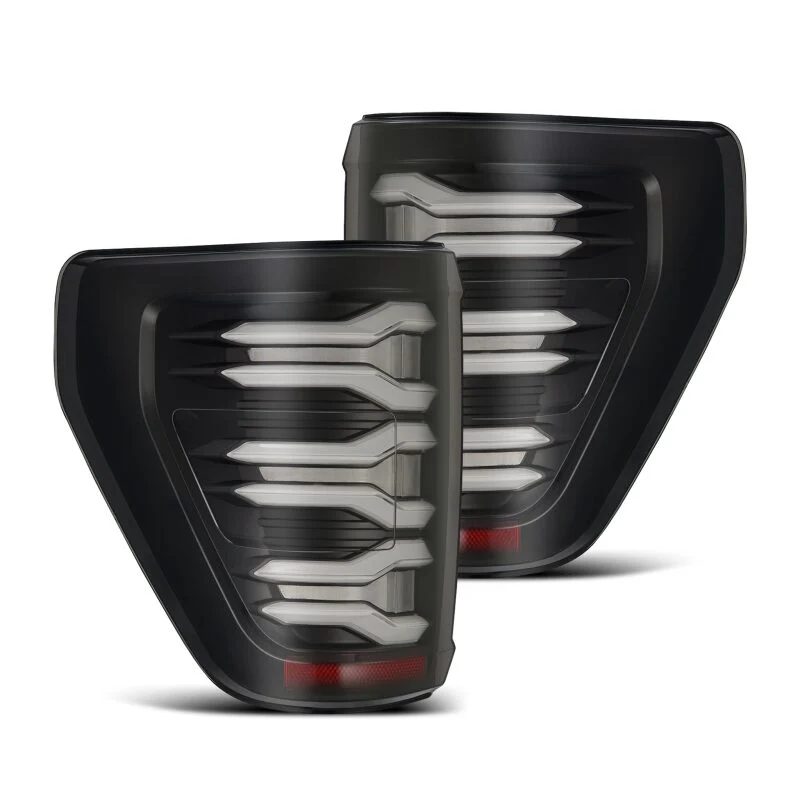AlphaRex 21-22 Ford F-150 LUXX LED Taillights Black/Red