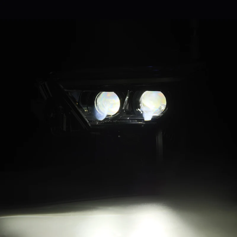 AlphaRex 22-23 Toyota Tundra LUXX-Series Headlights Black w/Amber DRL - Req 810029 OR 810030 - Image 3