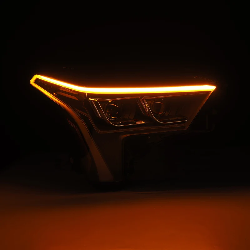 AlphaRex 22-23 Toyota Tundra LUXX-Series Headlights Black w/White DRL - Req 810029 OR 810030 - Image 7