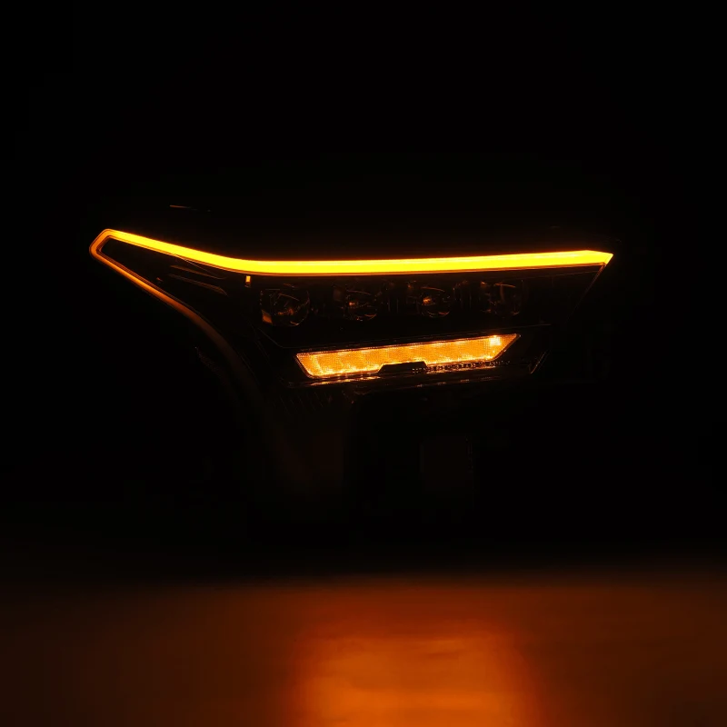 AlphaRex 22-23 Toyota Tundra NOVA-Series Headlights Alpha-Black w/Amber DRL - Req 810029 OR 810030 - Image 7