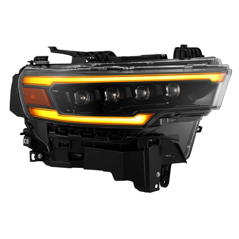 AlphaRex 25-26 Dodge Ram 1500 NOVA LED Proj Headlights- Alpha-Black w/Activ Lit/Seq Signal/Switchbk - Image 5