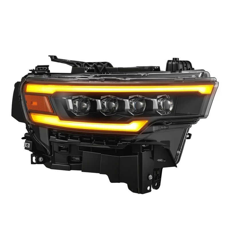 AlphaRex 25-26 Dodge Ram 1500 NOVA LED Proj Headlights- Black w/Activ Lit/ Seq Signal/Switchbk DRL - Image 8