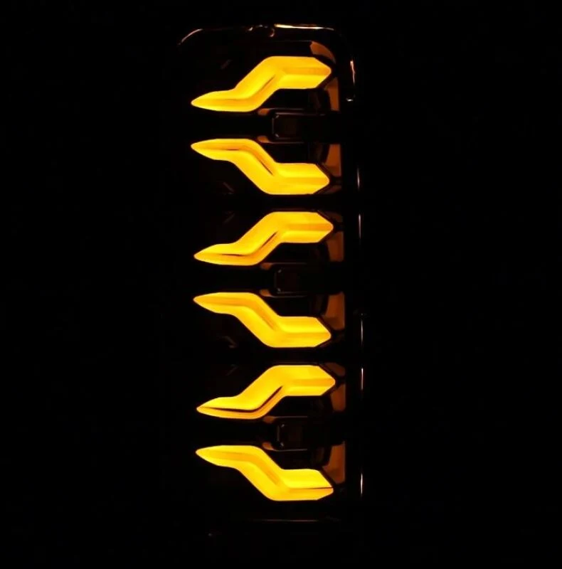 AlphaRex 87-96 Ford Bronco/F-150 Luxx-Series LED Tail Lights - Black Red - Image 6