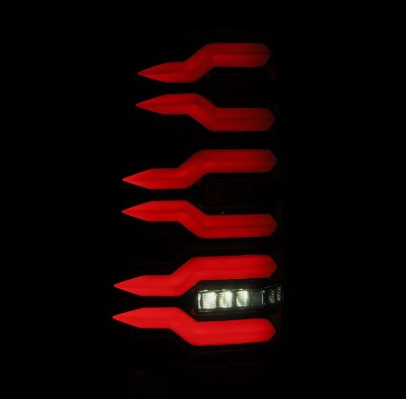 AlphaRex 99-06 Chevrolet Silverado Sierra LUXX-Series LED Tail Lights Alpha-Black - Image 3