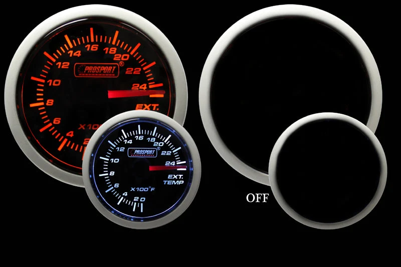 2-3/8" Amber / White - Exhaust Gas Temperature Gauge - Image 3