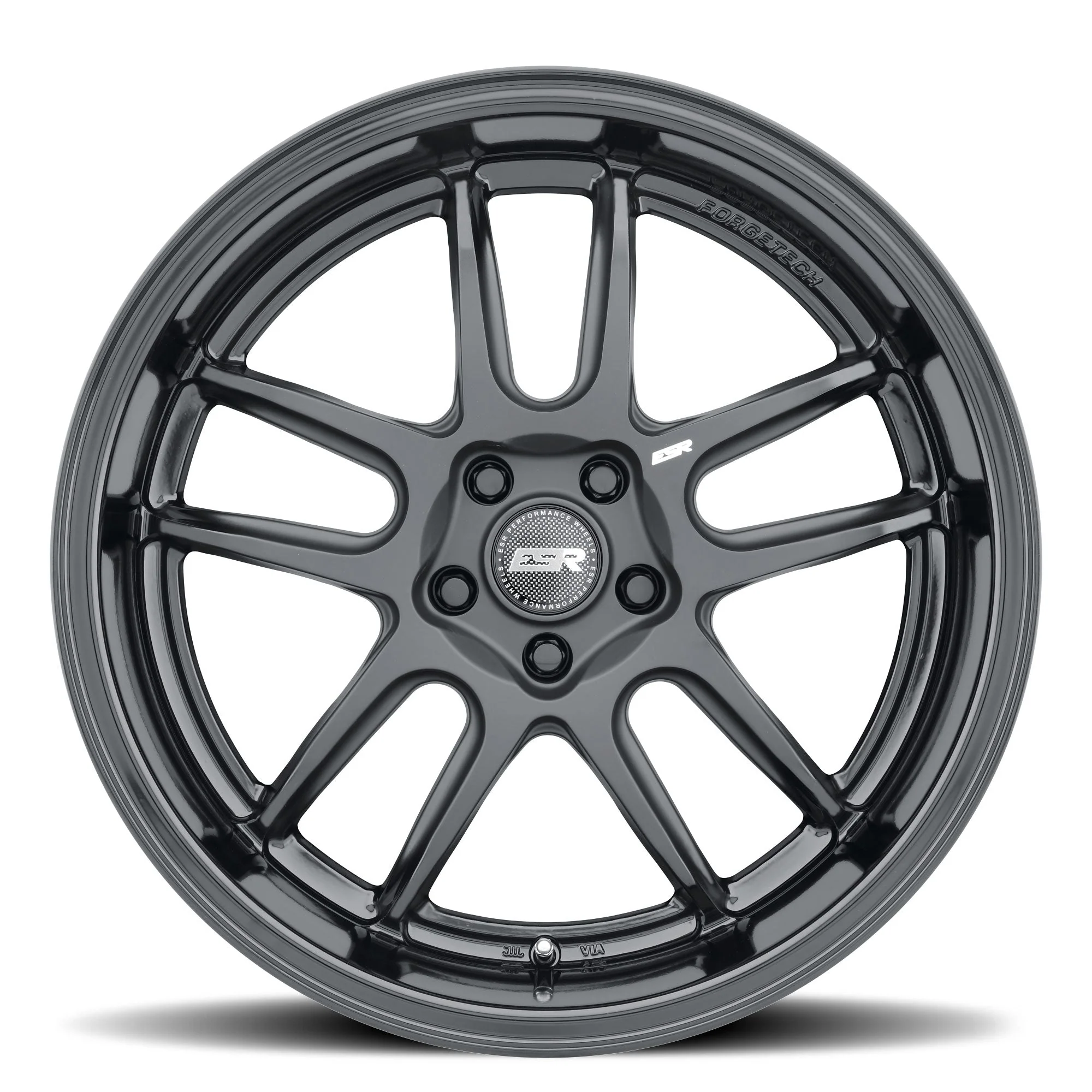 ESR Wheels AP8 Matte Black Gloss Black Lip - Image 3