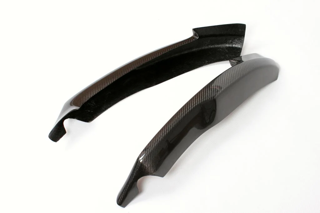Audi A4 B8 Carbon Fiber Gloss Black Front Bumper Splitter 2012 - 2016 - Image 5
