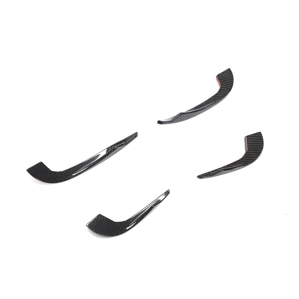 Audi RS3 8V Sedan Carbon Fiber Front Bumper Fins 2017 - 2019 - Image 5