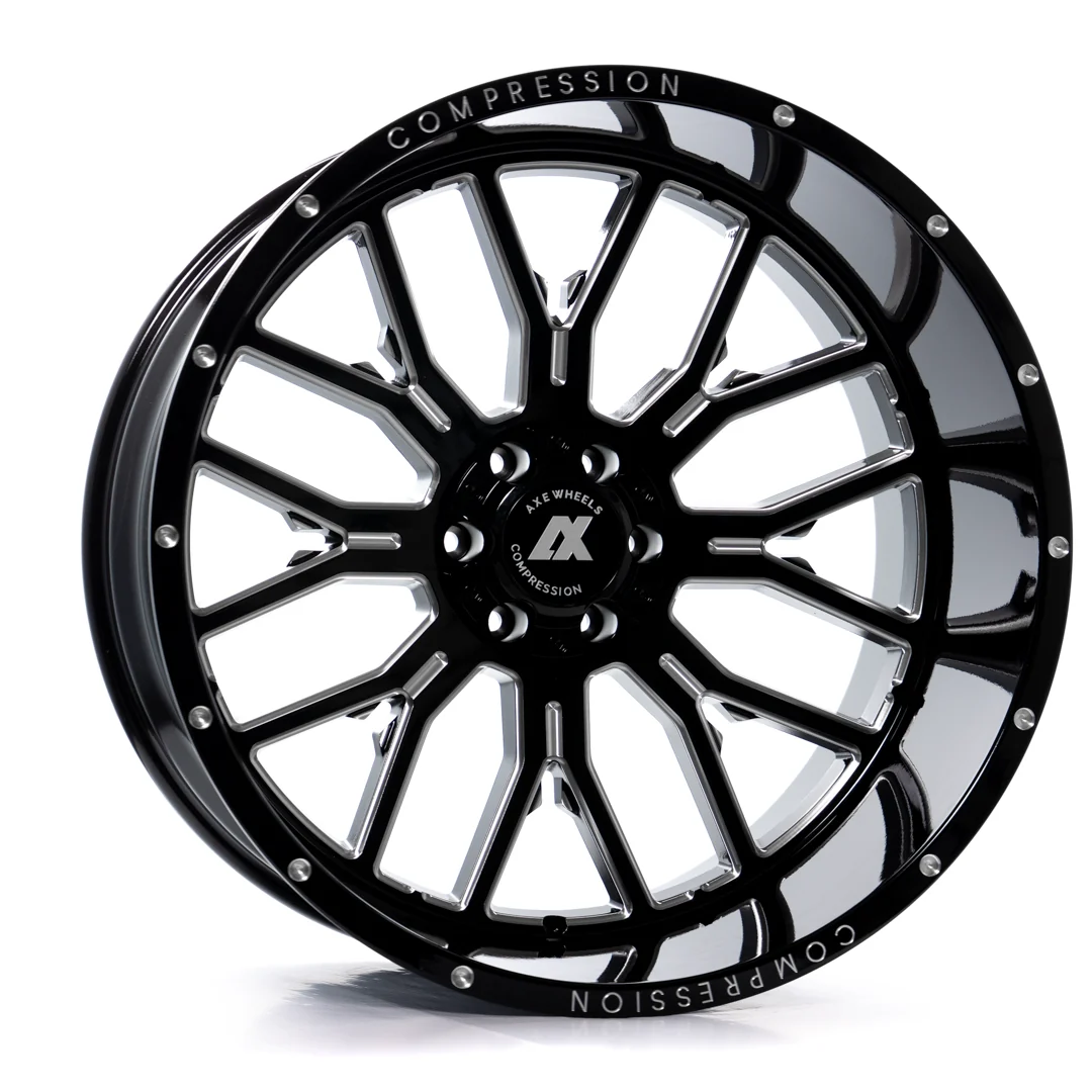 AXE COMPRESSION TRUCK AX6.0 GLOSS BLACK MILLED 24x12 ET.-44 6x135-6x139
