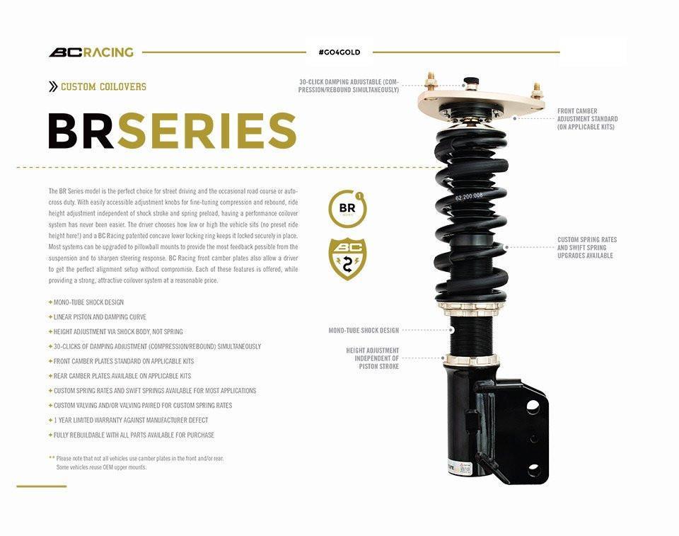 BC Racing BR Coilovers for 2008-2015 Mitsubishi Evo X (B-20-BR) - Image 2
