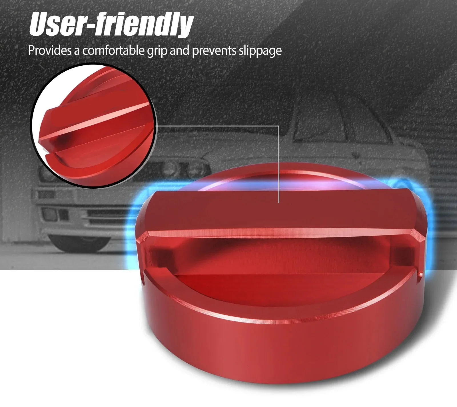 Billet Aluminum Engine Oil Cap for BMW 2-Prong Style (E30 E36 E46 E90 F30 & More) - Image 2