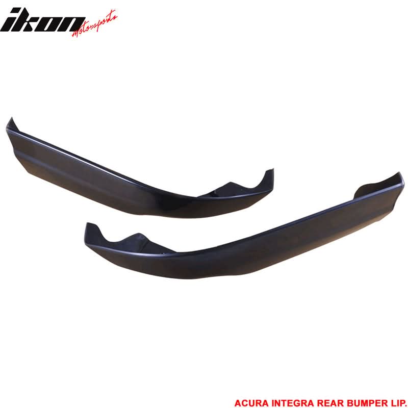 Black PP Mugen Front & Rear Bumper Lip Fits 98-01 Acuraintegra - Image 7