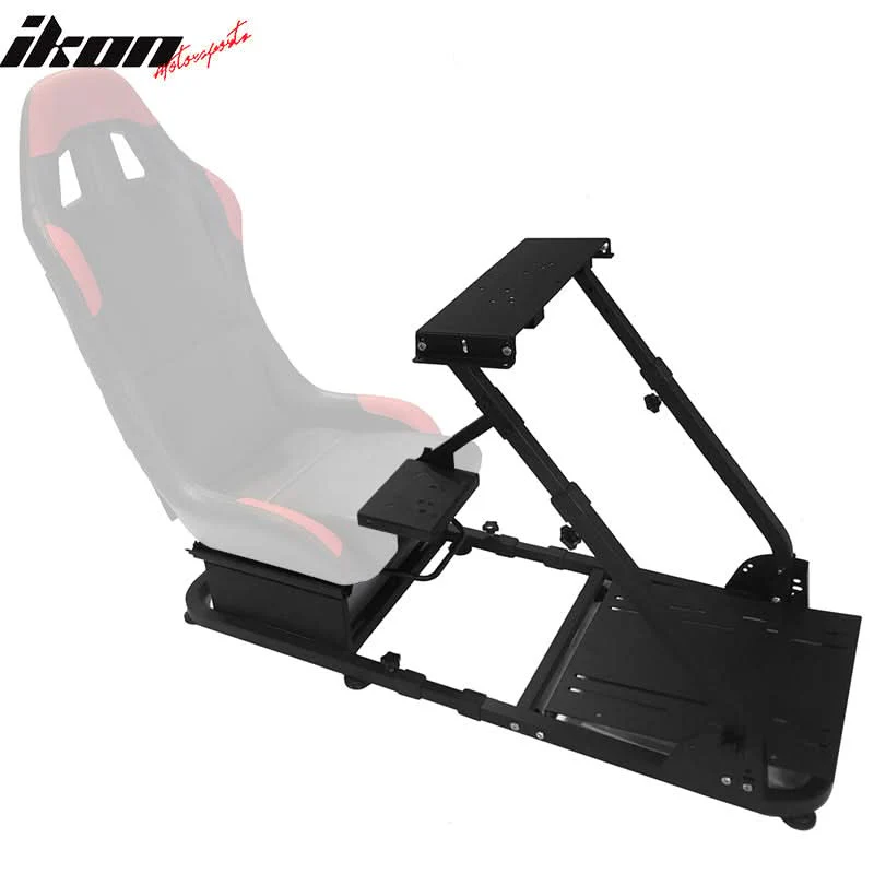 Black Racing Seat Steering Wheel Stand Logitech G29 Thrustmaster - Image 12
