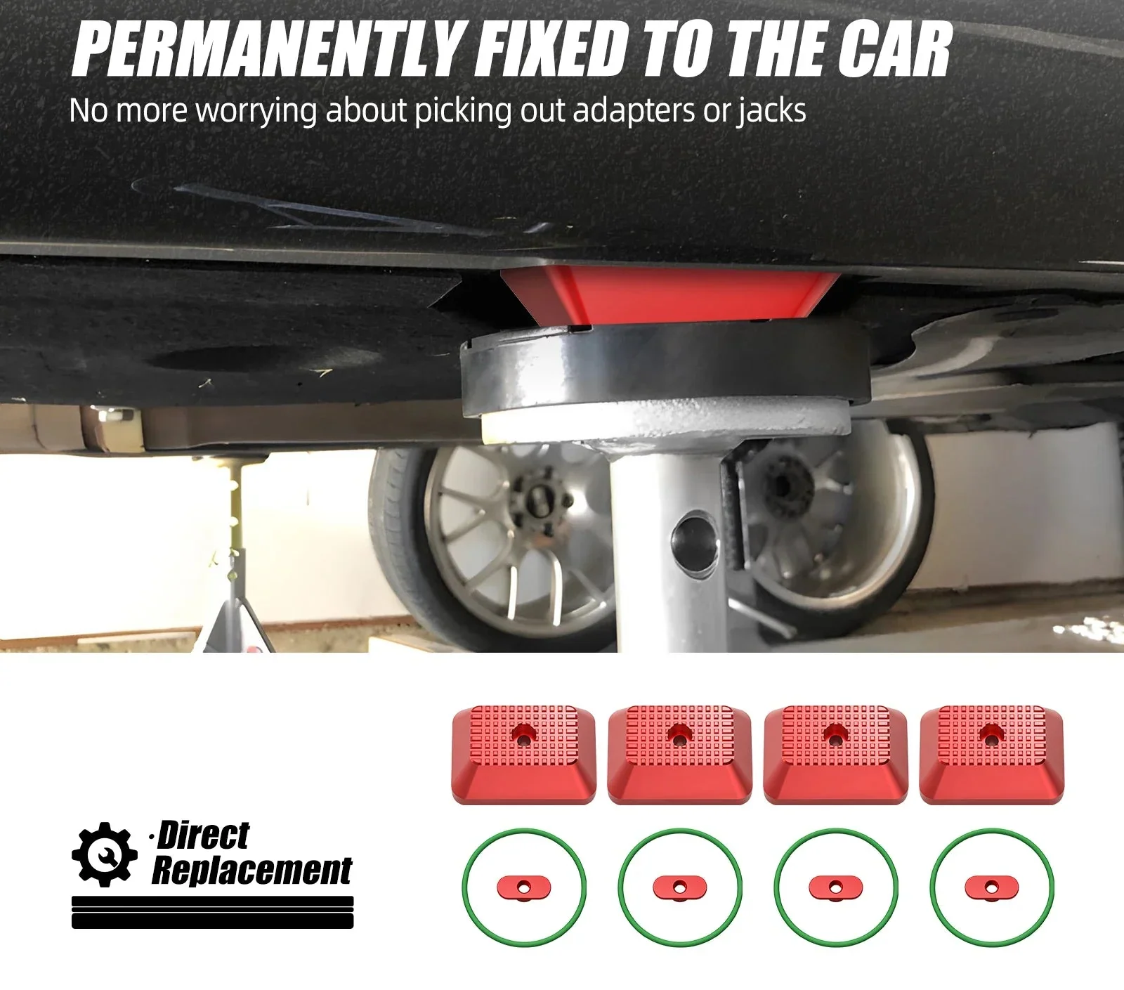 BMW 1 2 3 4 5 6 7 Series / M2 M3 M4 / X1 / Toyota Supra Billet Aluminum Jack Pad Set E & F Chassis 2005 - 2026 - Image 4