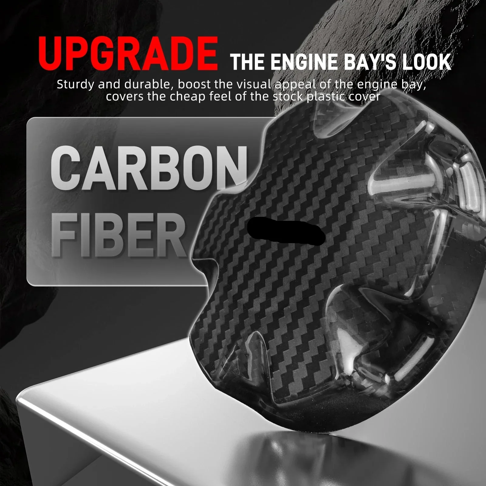 BMW 1 2 3 4 5 6 7 Series / X1 X3 X4 X5 X6 / Z4 Carbon Fiber Coolant Tank Cap Cover 17117639020 2003 - 2020 - Image 3