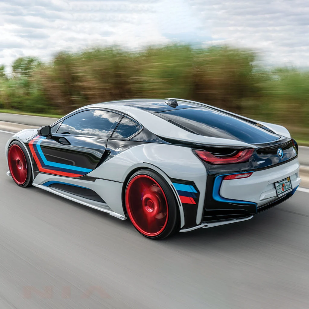 BMW i8 NIA Rear Lip diffuser Spats 2014-2020 - Image 2