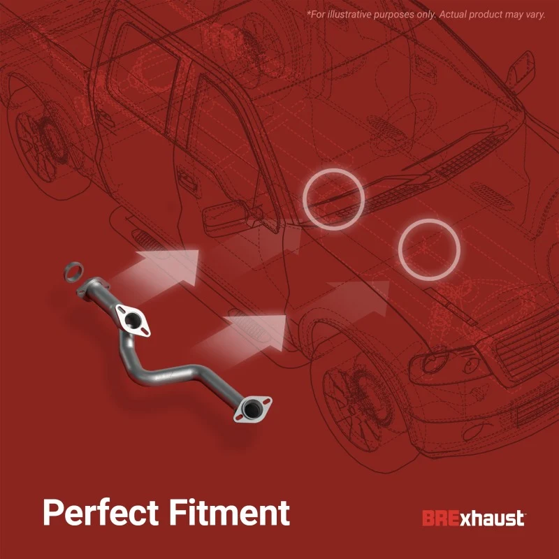 BRExhaust 20-25 Jeep Gladiator 3.6L Direct-Fit Replacement Front Pipe Kit - Image 23