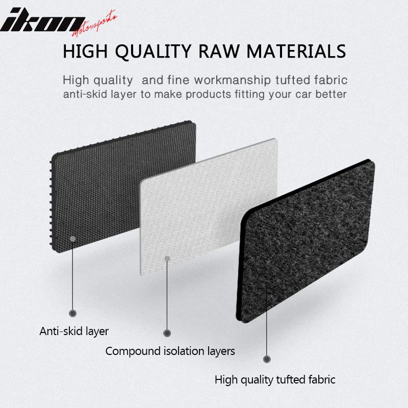 Car Floor Mat for 04-10 Nissan Armada Infiniti QX56 04-12 Titan Black - Image 6