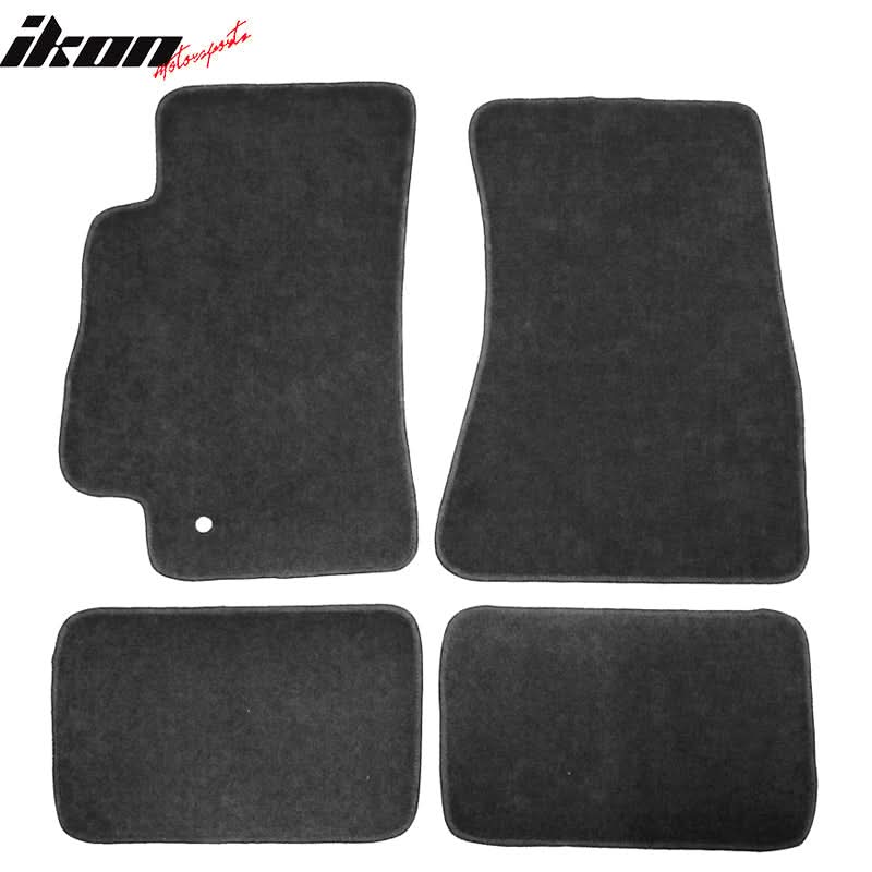 Car Floor Mat for 1993-1998 Toyota Supra Black Carpets Nylon 4 PCS - Image 3