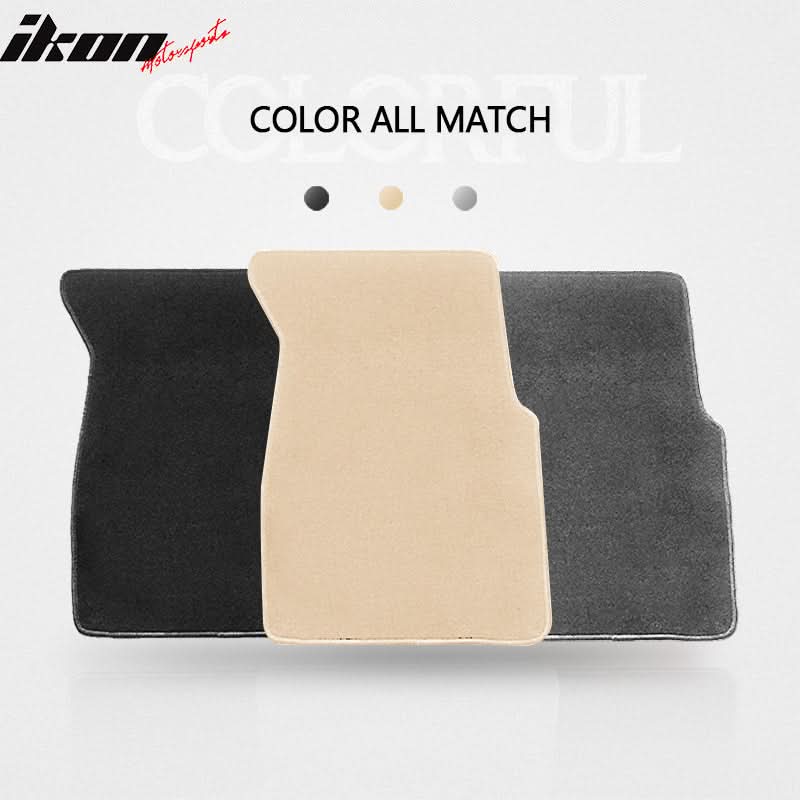 Car Floor Mat for 1996-2000 Honda Civic Beige Carpet 4PC Nylon - Image 4