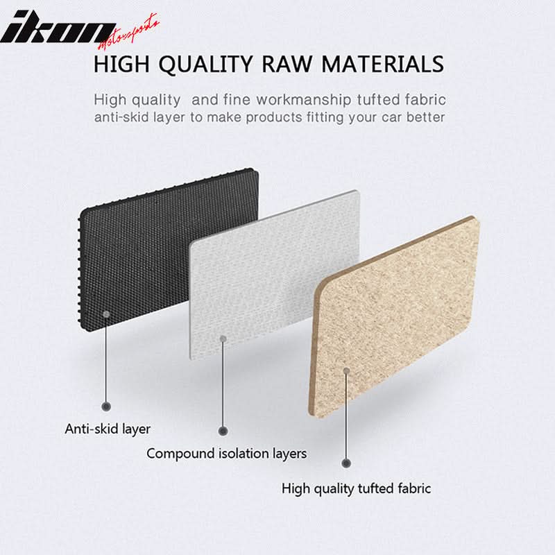 Car Floor Mat for 1996-2000 Honda Civic Beige Carpet 4PC Nylon - Image 5