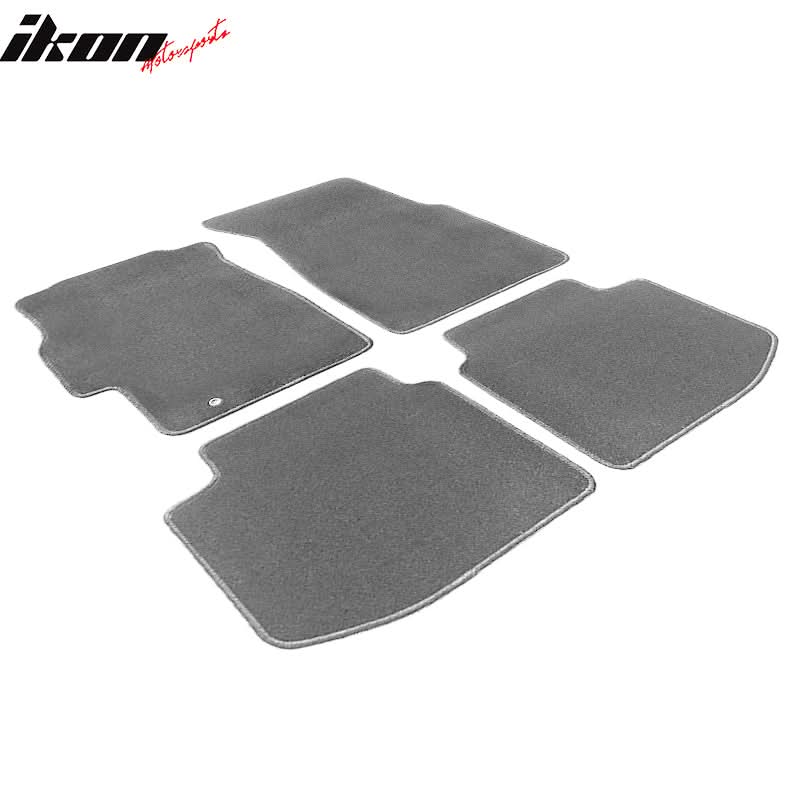 Car Floor Mat for 1996-2000 Honda Civic Gray Carpet 4PC Nylon - Image 2