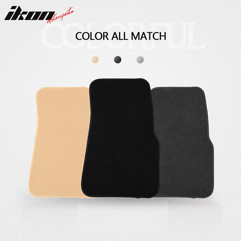 Car Floor Mat for 1996-2002 Ford Ranger Black Carpets Nylon 2Pc - Image 4