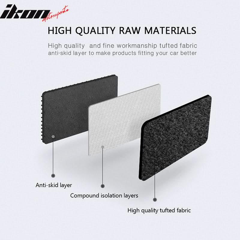 Car Floor Mat for 1997-1999 Acura CL Black Carpet 4PC Nylon - Image 6