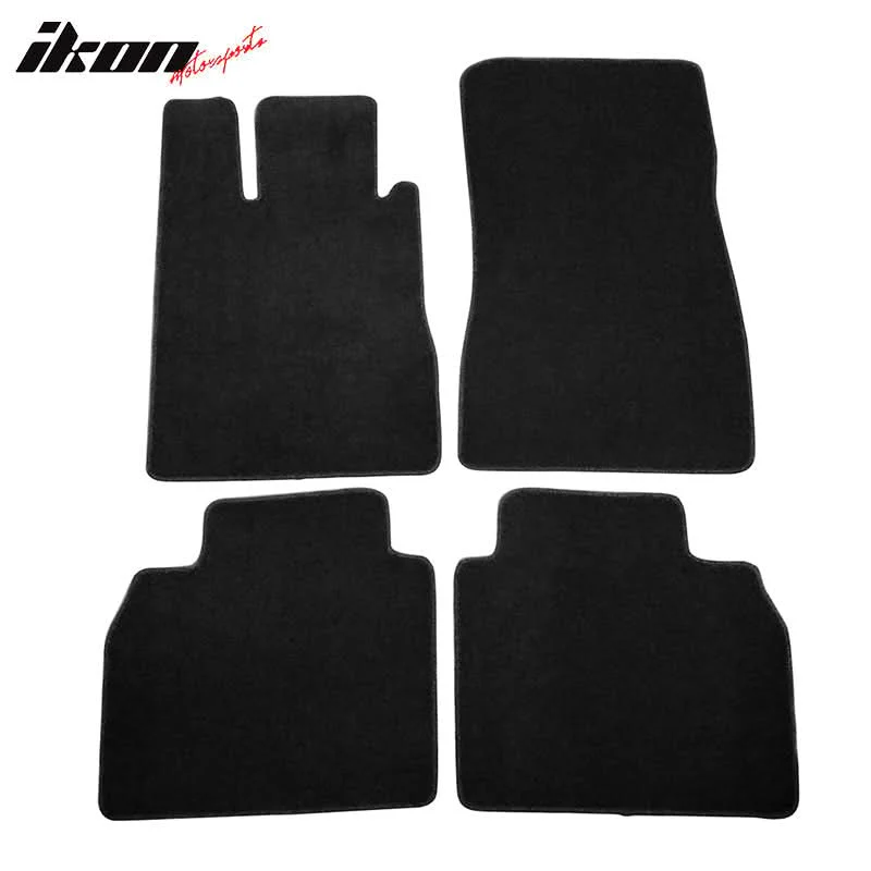 Car Floor Mat for 1998-2005 Mercedes S Class Black Nylon 4PCS - Image 2