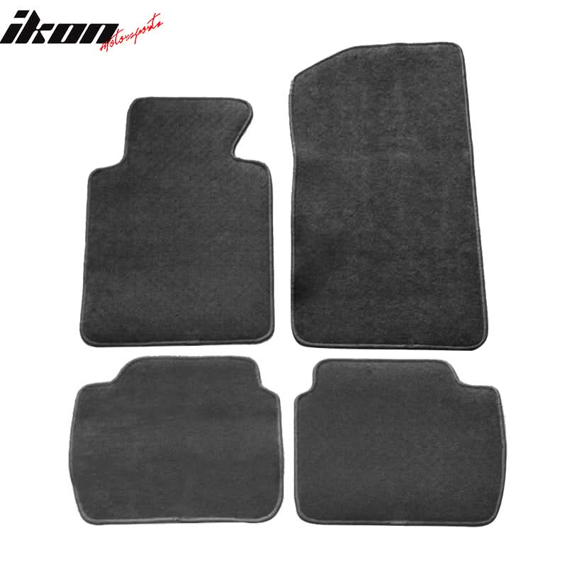 Car Floor Mat for 1999-2005 BMW E46 3 Series 2001-06 M3 Gray 4PC Nylon - Image 2