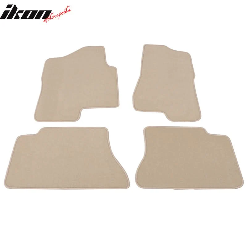 Car Floor Mat for 1999-2006 Chevrolet Silverado 1500 Crew Cab Beige - Image 3