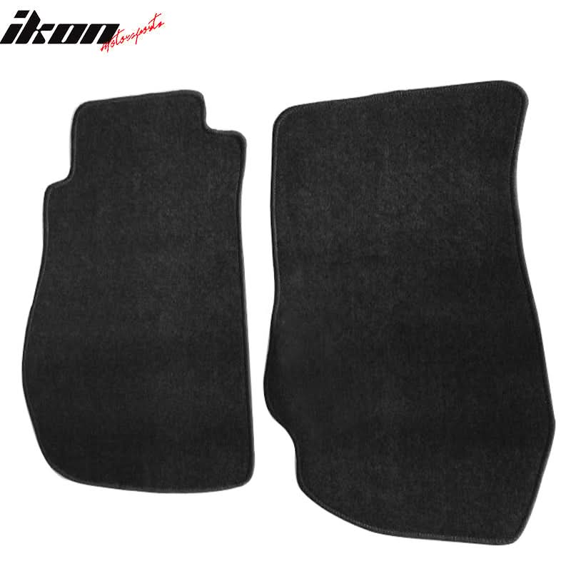 Car Floor Mat for 2003-2009 Nissan 350Z Black Carpet 2PC Nylon - Image 2