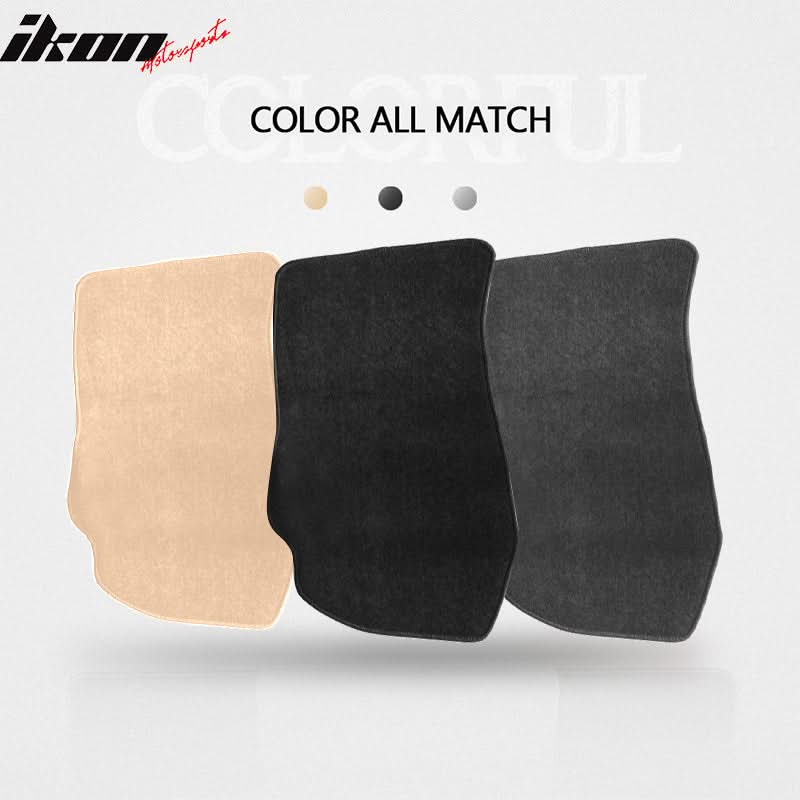 Car Floor Mat for 2003-2009 Nissan 350Z Black Carpet 2PC Nylon - Image 4