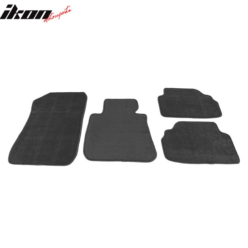 Car Floor Mat for 2006-2011 BMW E90 3 Series Gray Carpet 4PC Nylon - Image 3