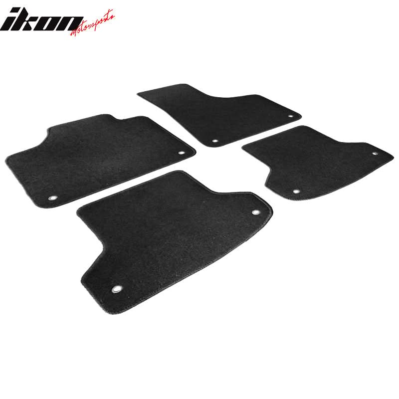 Car Floor Mat for 2006-2013 Audi A3 Black Car Front Rear Nylon 4 PCS - Image 2