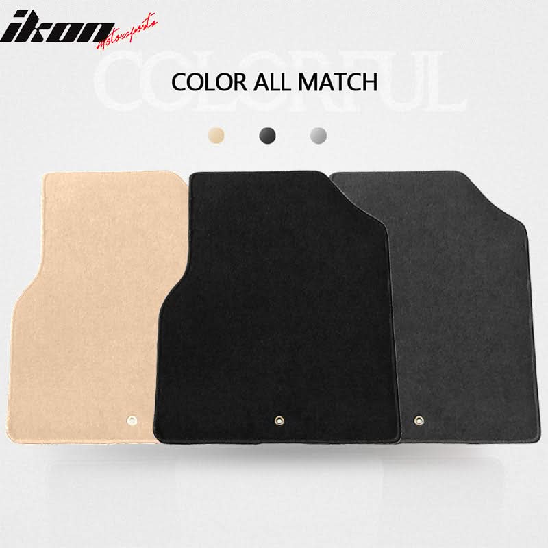 Car Floor Mat for 2007-2013 Acura MDX Black Front Rear Nylon 3 PCS - Image 4