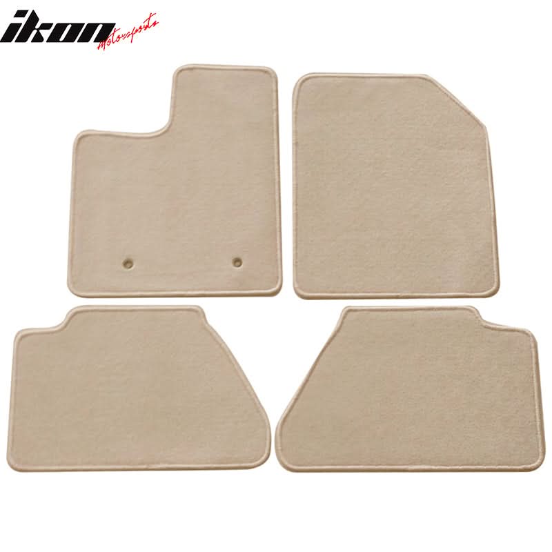 Car Floor Mat for 2007-2013 Ford Edge Beige Carpet 4PC Nylon - Image 2