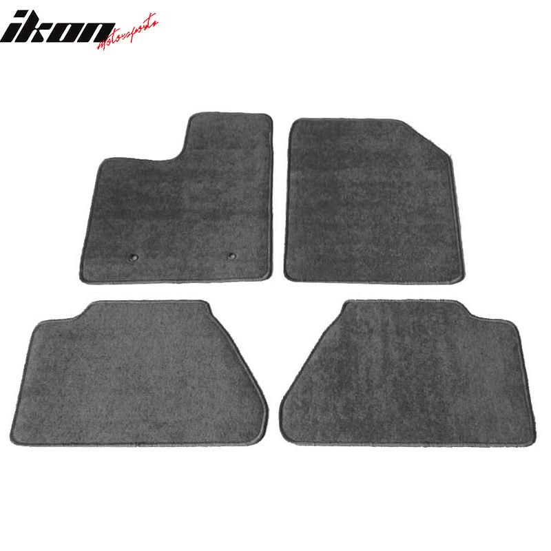 Car Floor Mat for 2007-2013 Ford Edge Gray Carpet 4PC Nylon - Image 2