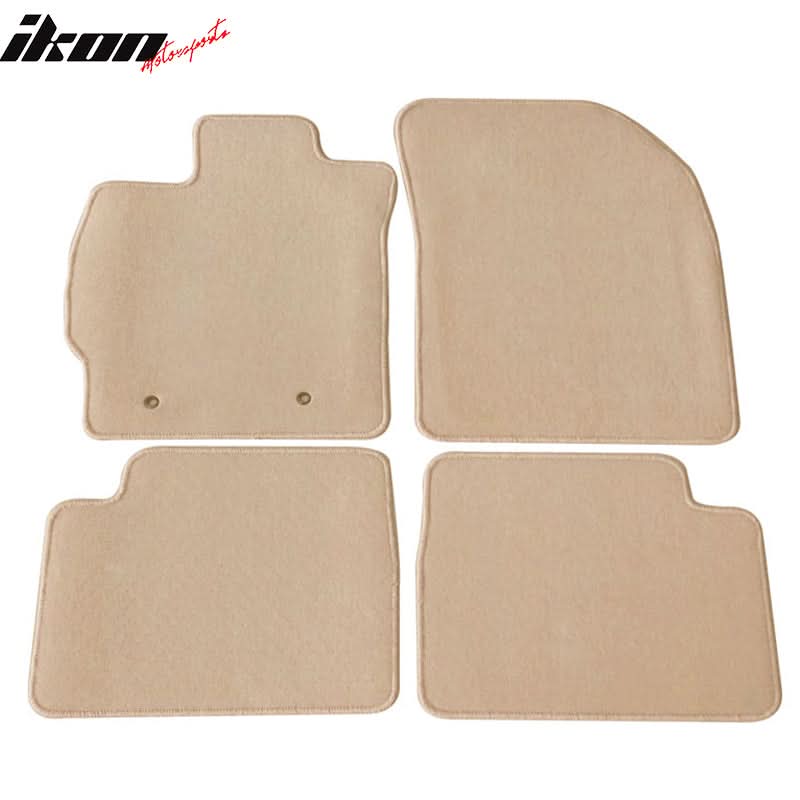 Car Floor Mat for 2008-2015 Scion xB Beige Carpet 4PC Nylon - Image 2
