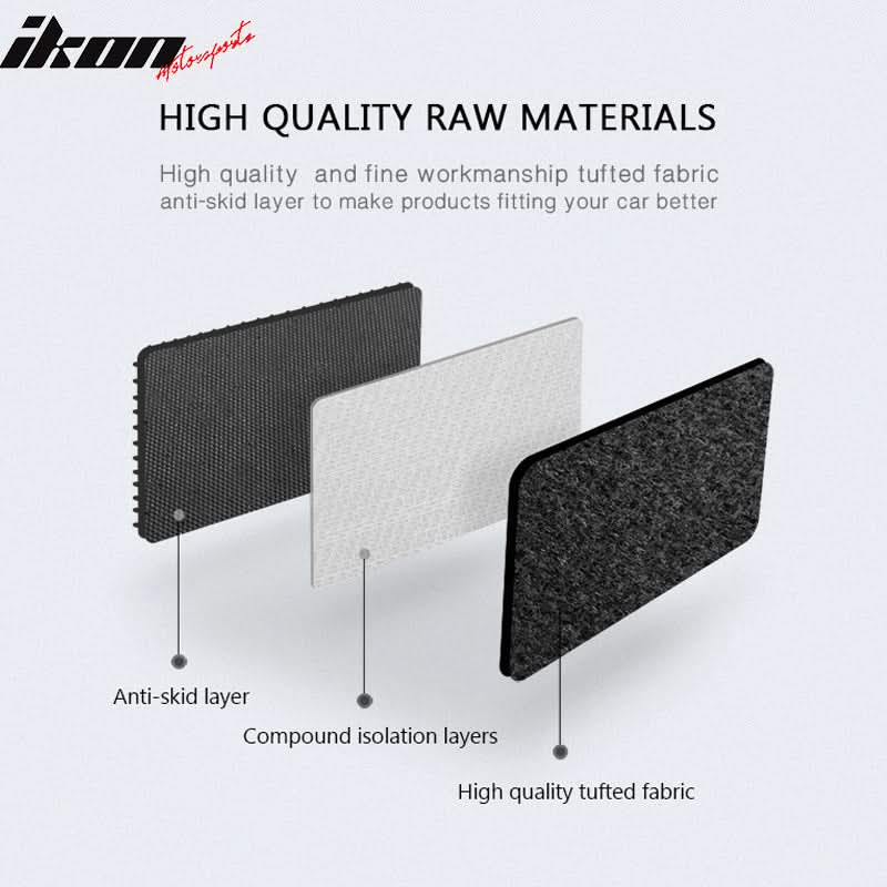 Car Floor Mat for 2010-16 Mercedes-Benz W212 E Class Black Carpet 4PC - Image 5