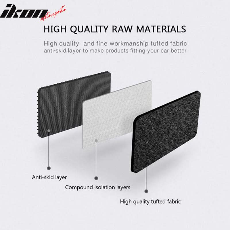 Car Floor Mat for 2011-2023 AWD Chrysler 300 Dodge Charger Black Nylon - Image 5
