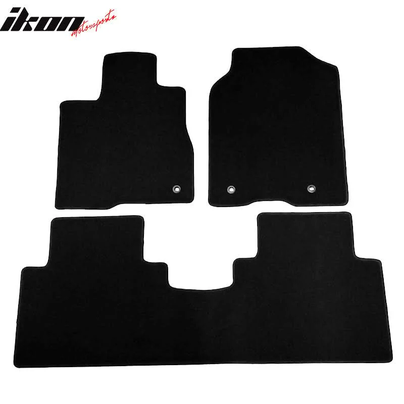 Car Floor Mat for 2013-2018 Acura RDX Black Car Front Rear Nylon 3PCS - Image 2
