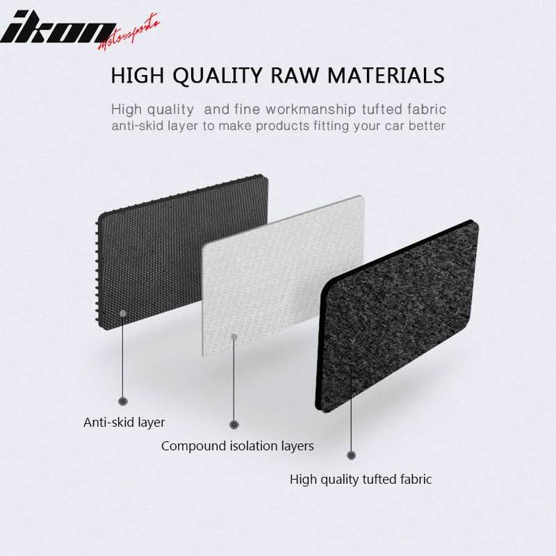 Car Floor Mat for 2013-2018 Acura RDX Black Car Front Rear Nylon 3PCS - Image 6