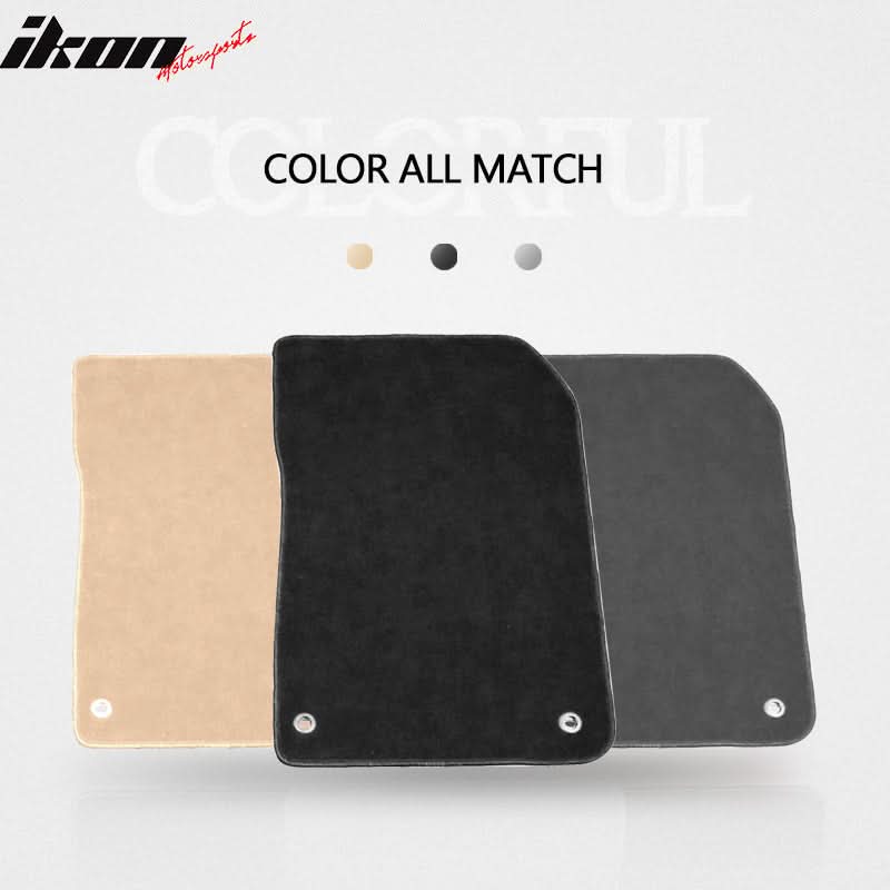 Car Floor Mat for 2013-2022 Acura ILX Black Front Rear Nylon 4PC - Image 4