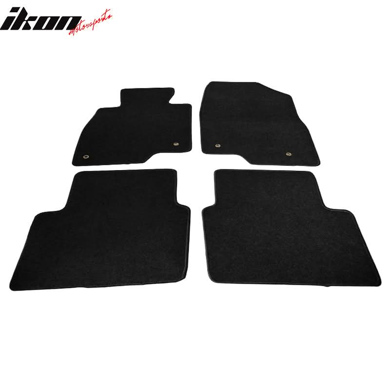 Car Floor Mat for 2014-2018 Mazda 3 Black Carpet 4PC Nylon - Image 3