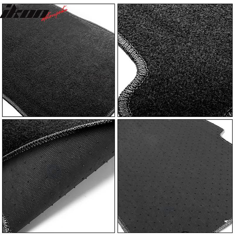 Car Floor Mat for 2014-2018 Mazda 3 Black Carpet 4PC Nylon - Image 5