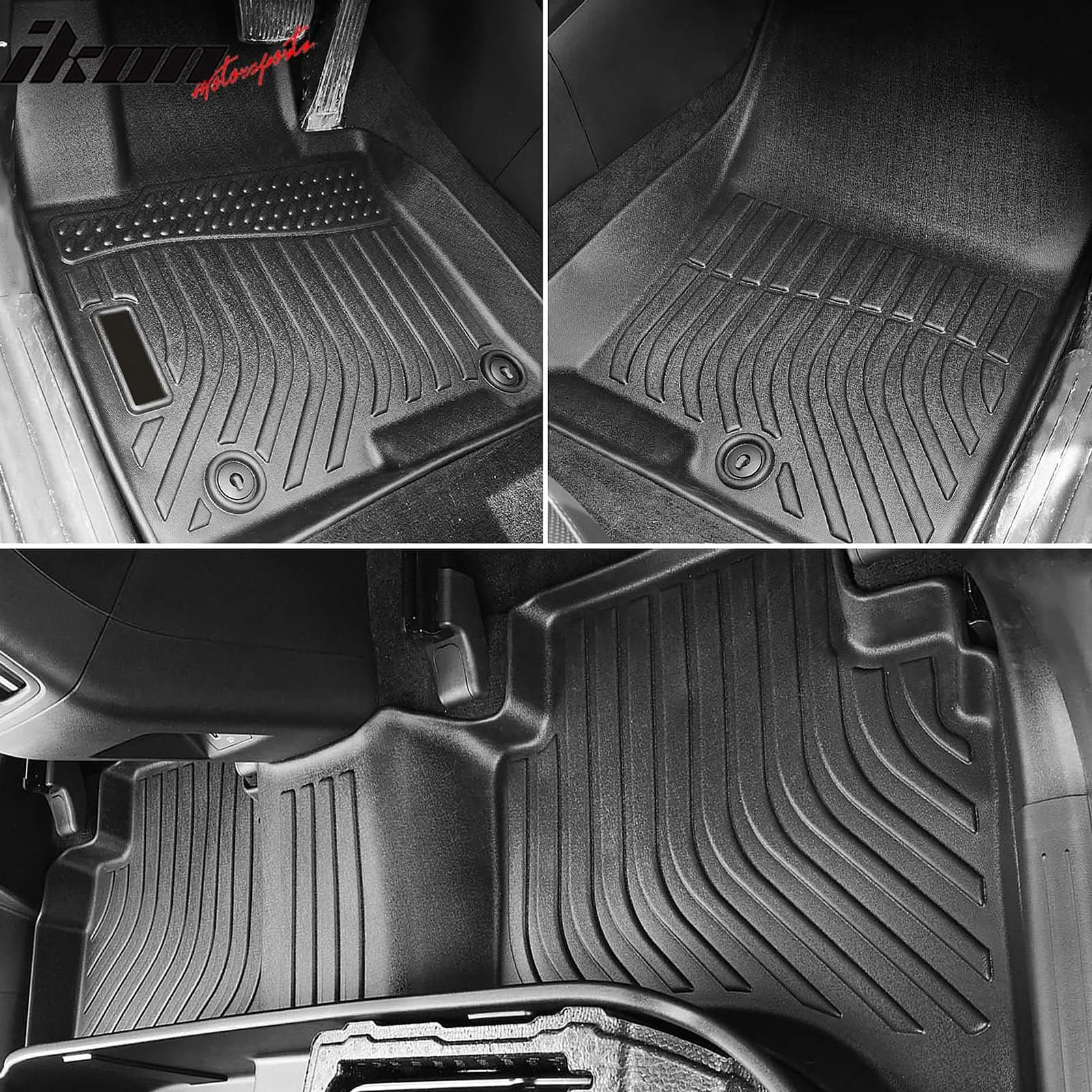 Car Floor Mat for 2022-2024 Hyundai Santa Cruz All Weather 3D TPE 3PC - Image 3