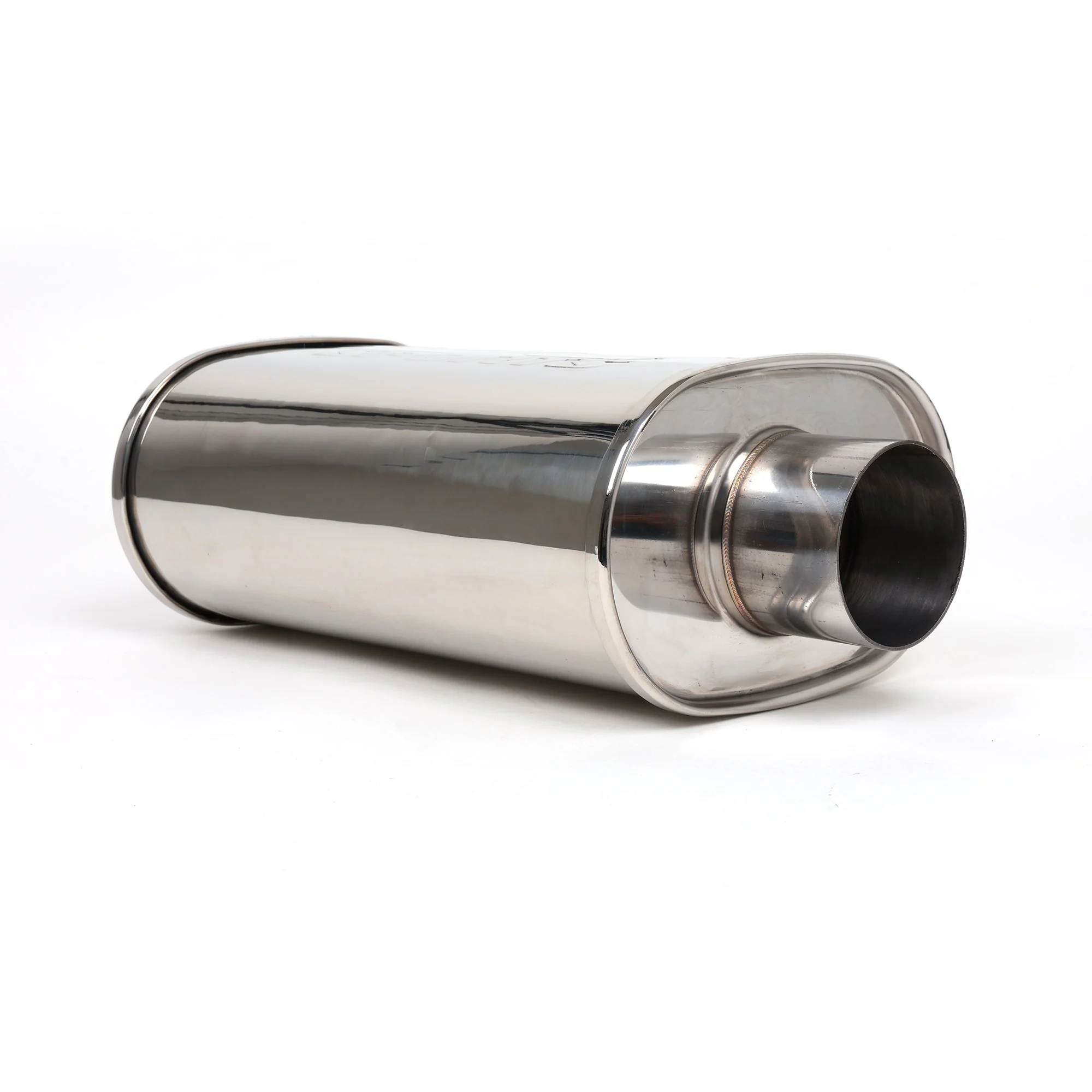 DC Sports Universal Oval Muffler 2.5" Inlet / 3" Outlet - Image 4