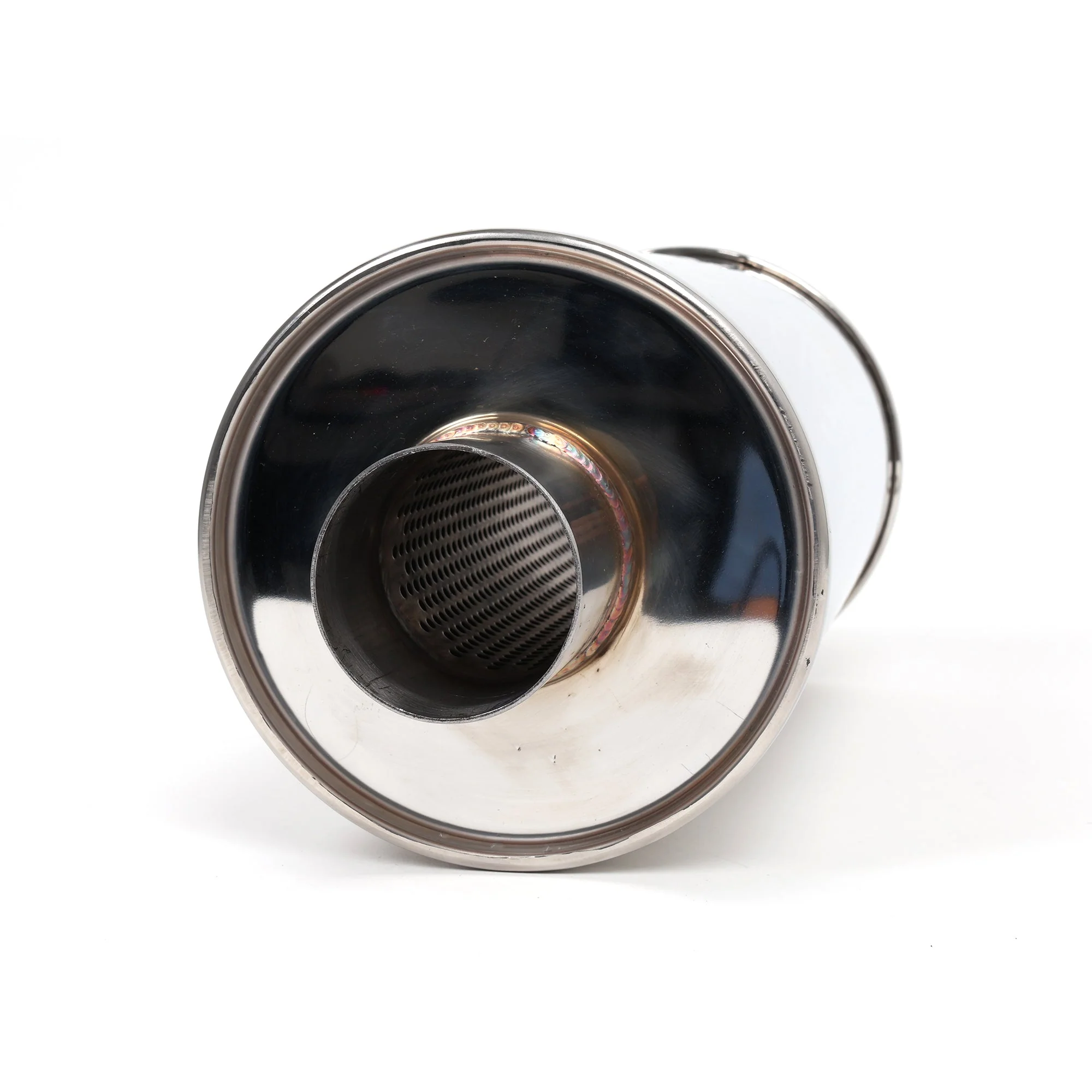 DC Sports Universal Round Muffler 2.5" Inlet / 2.5" Outlet - Image 5
