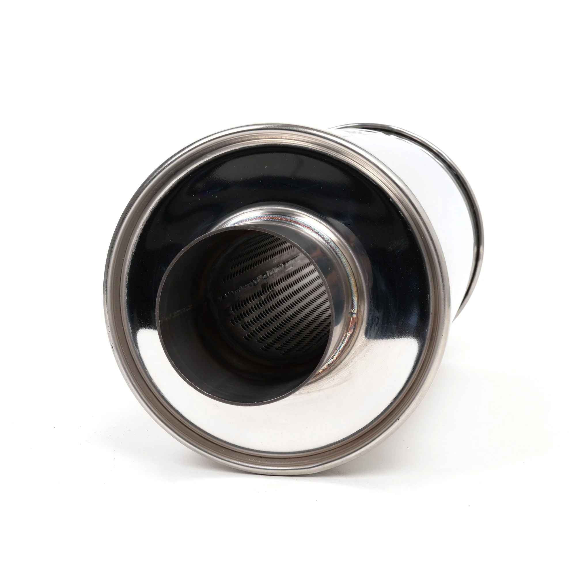 DC Sports Universal Round Muffler 2.5" Inlet / 3" Outlet - Image 4